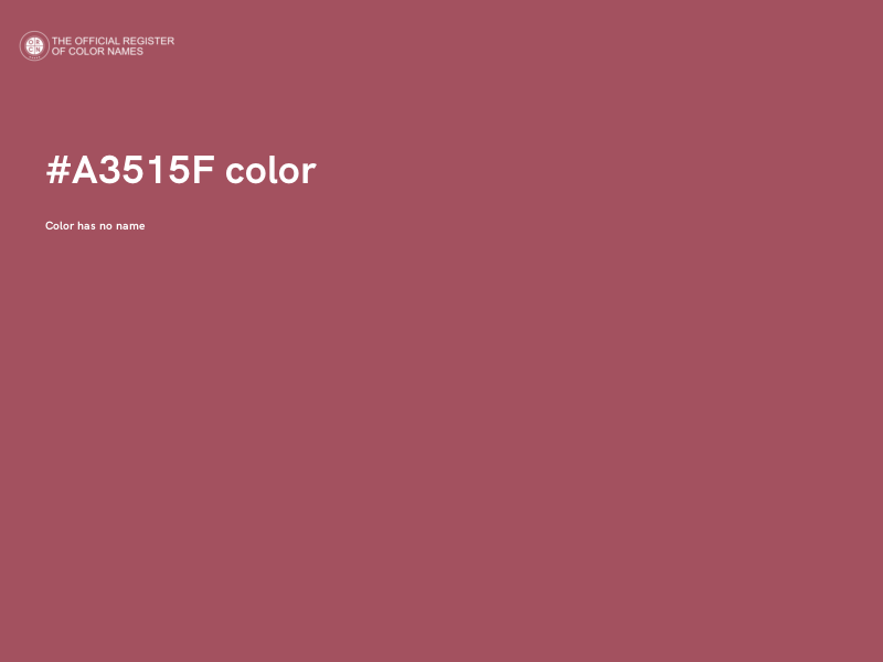 #A3515F color image