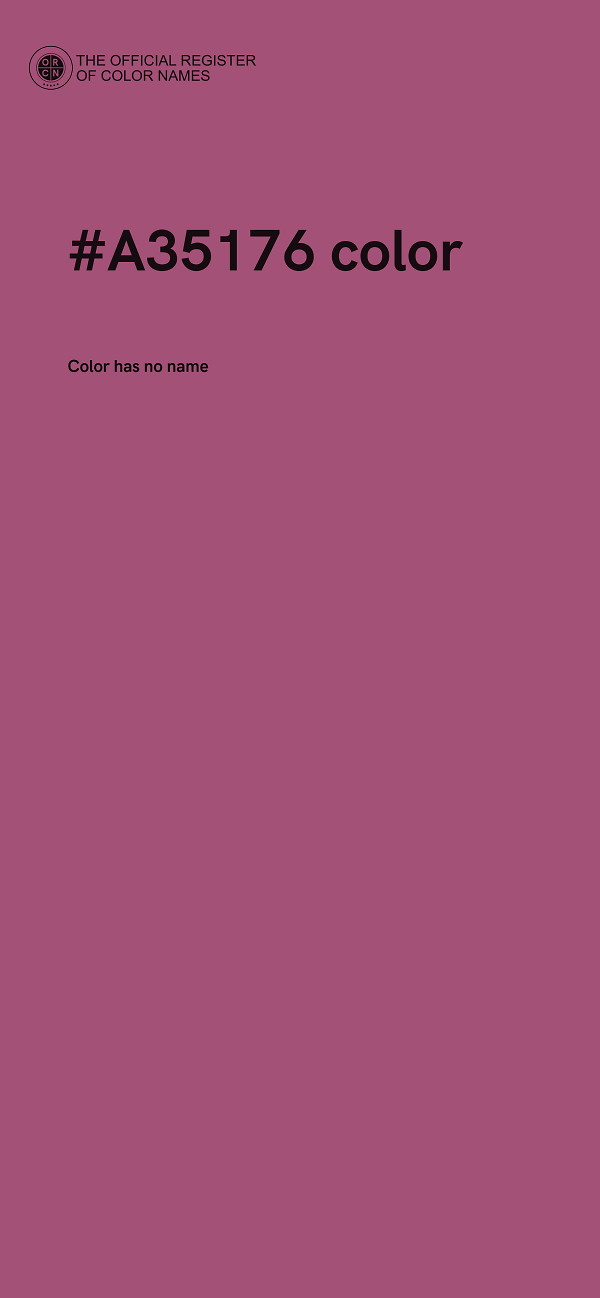 #A35176 color image