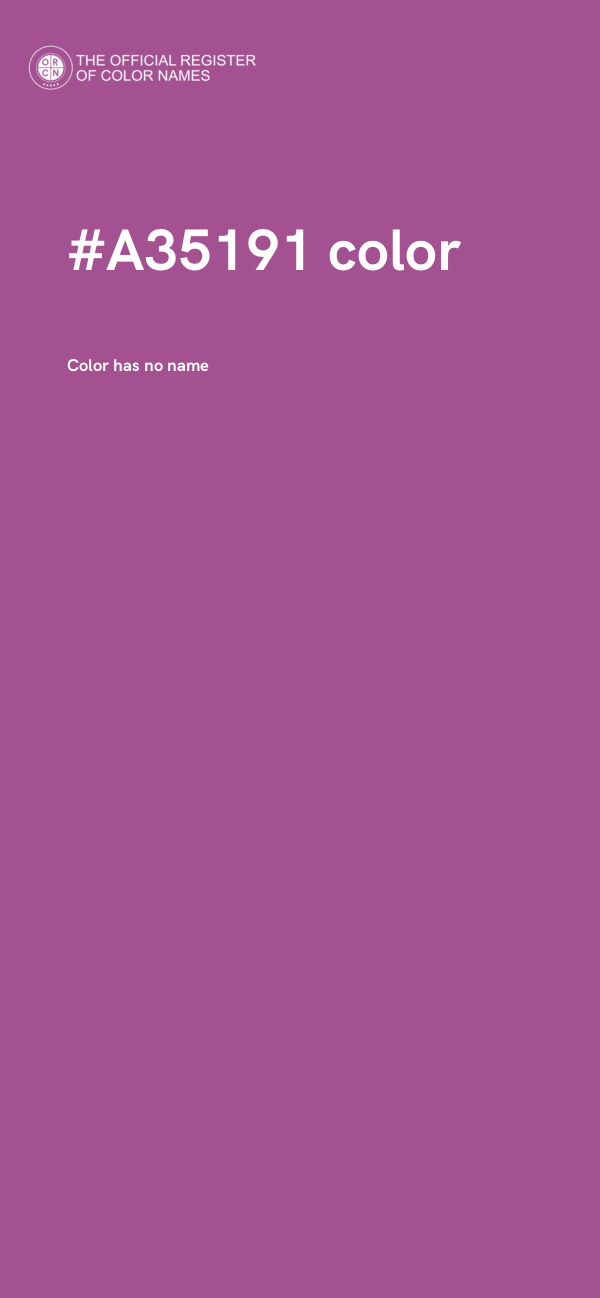 #A35191 color image