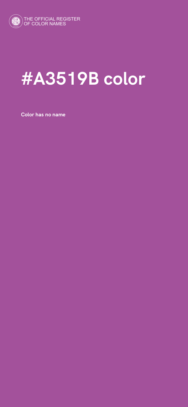 #A3519B color image