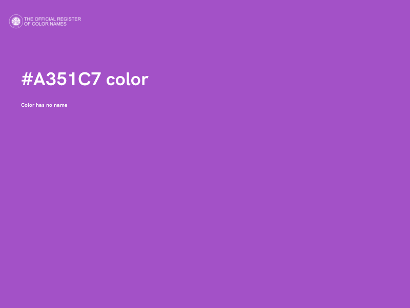 #A351C7 color image