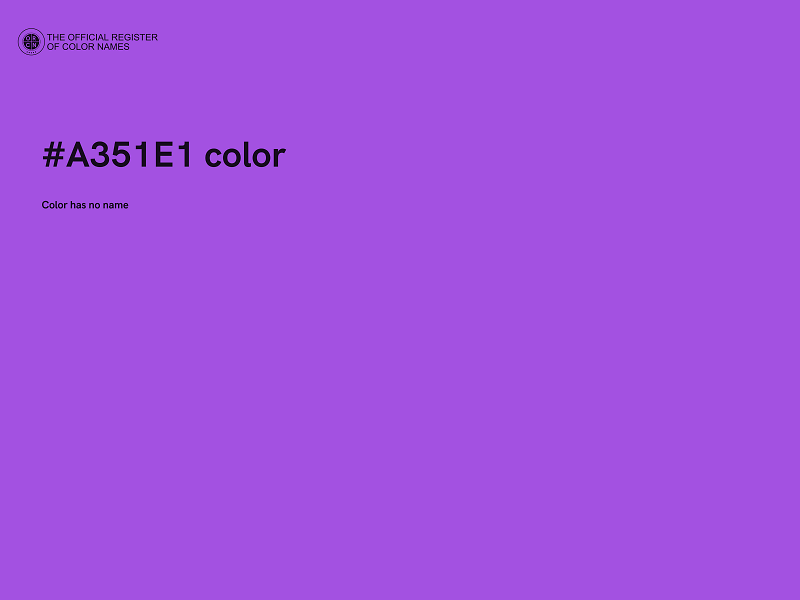 #A351E1 color image