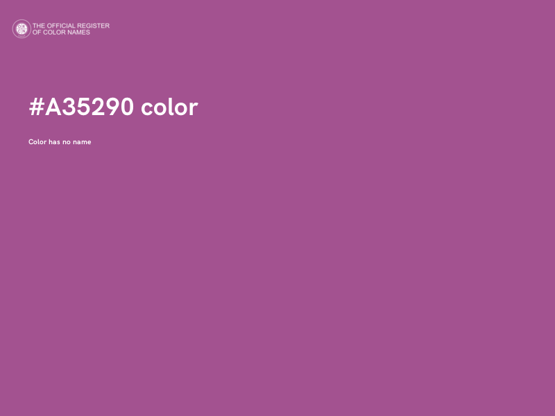 #A35290 color image