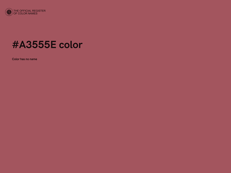 #A3555E color image