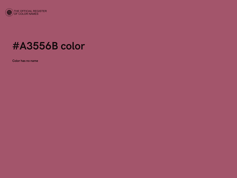 #A3556B color image