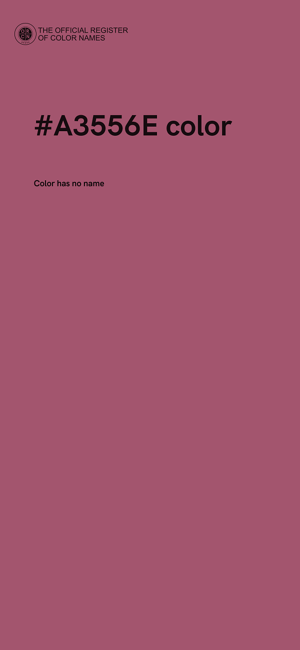 #A3556E color image