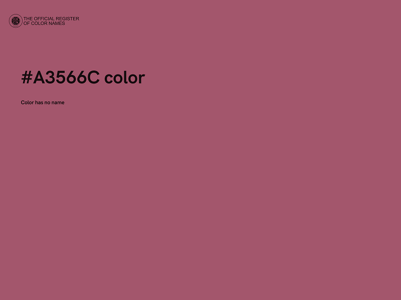 #A3566C color image