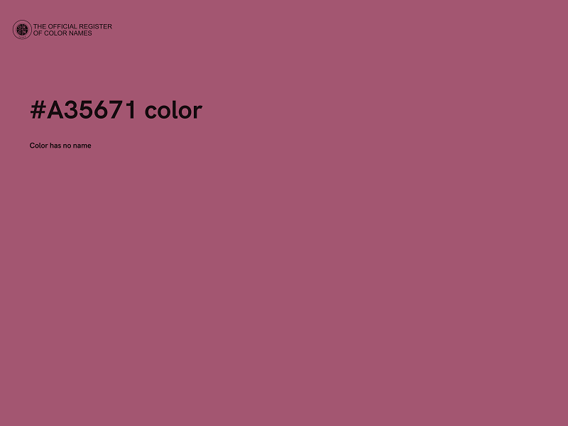 #A35671 color image