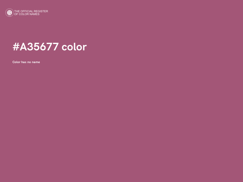 #A35677 color image