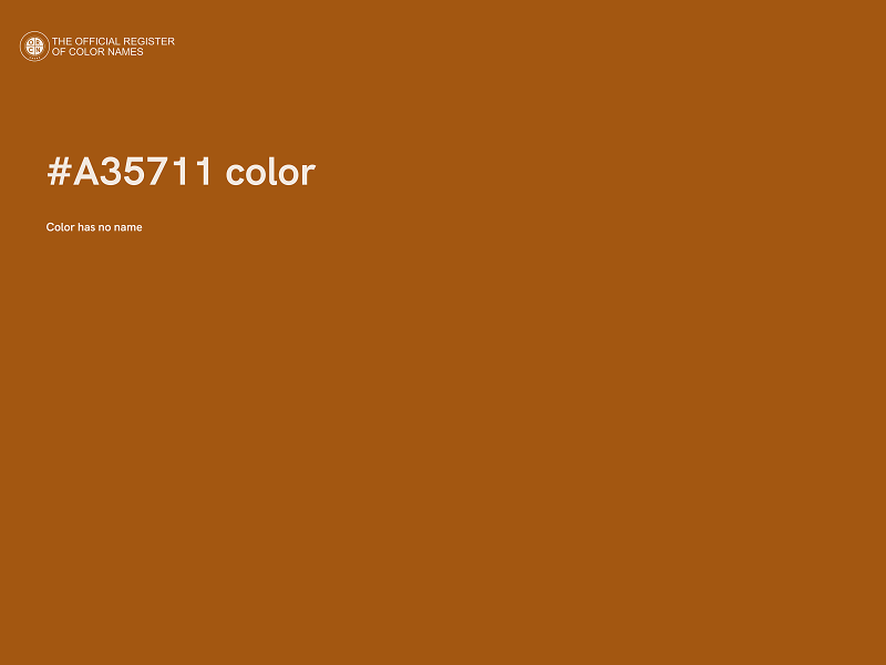 #A35711 color image