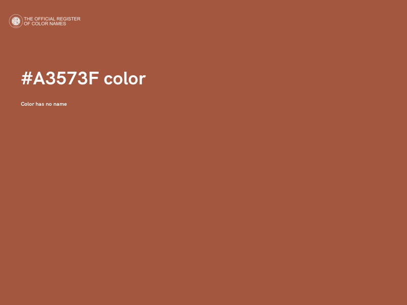 #A3573F color image