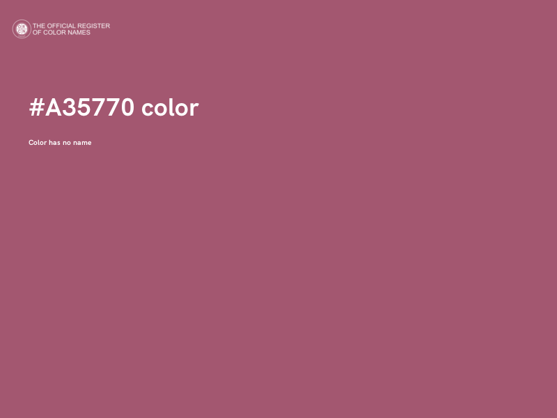 #A35770 color image
