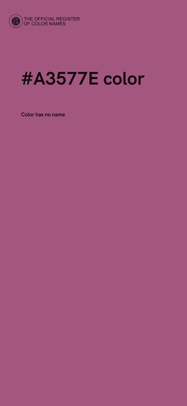 #A3577E color image