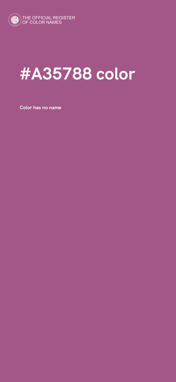 #A35788 color image