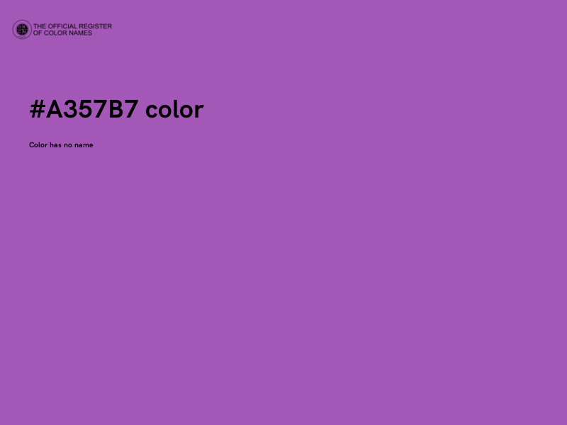 #A357B7 color image