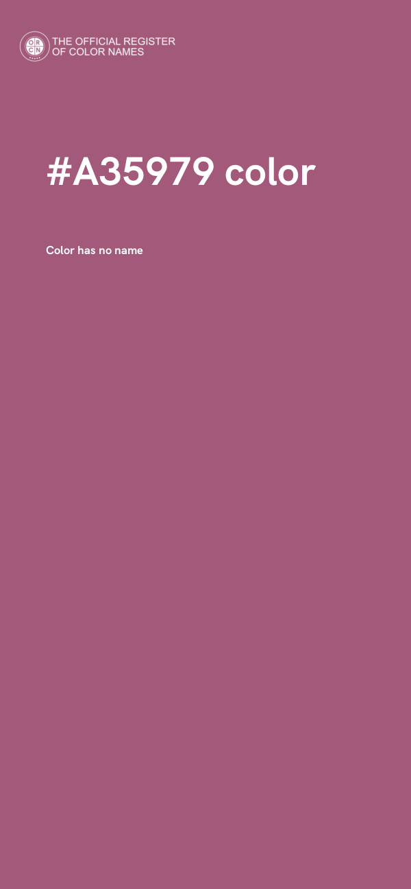 #A35979 color image