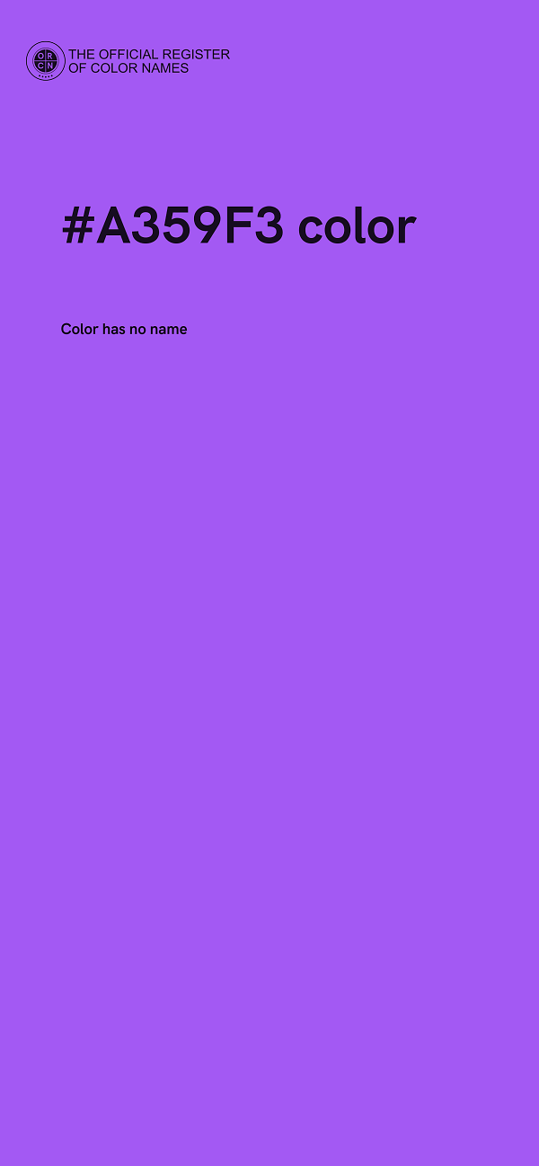 #A359F3 color image