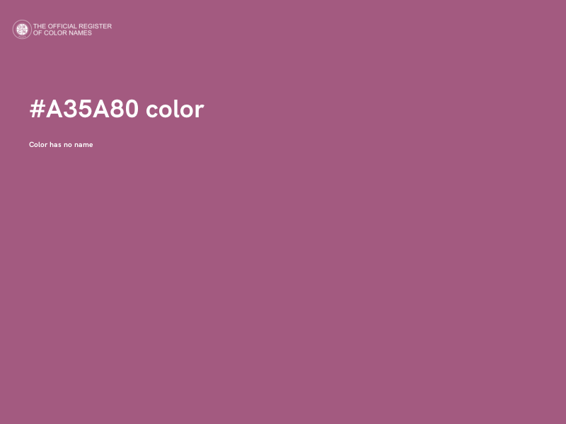 #A35A80 color image