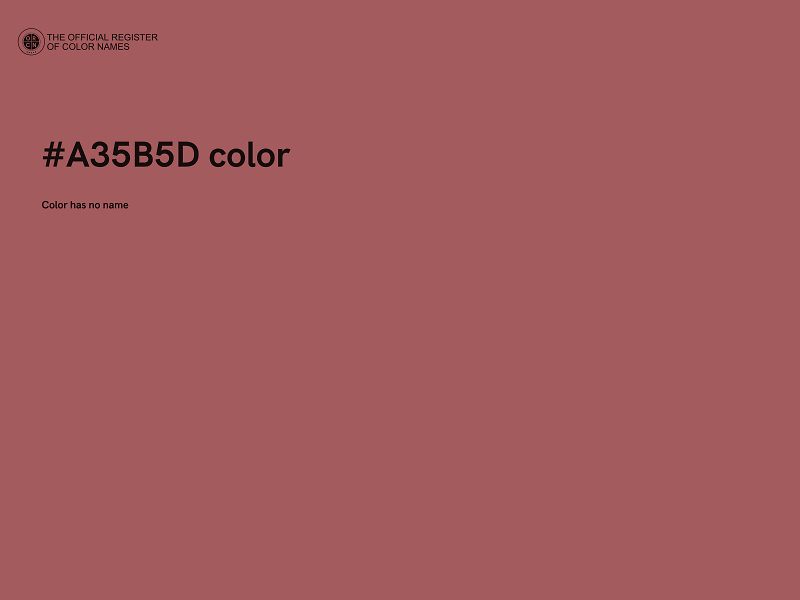 #A35B5D color image