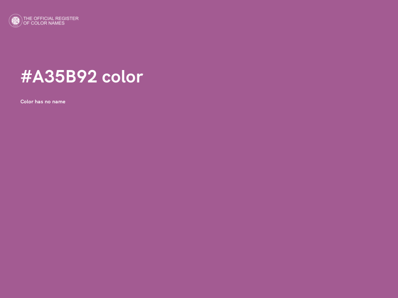 #A35B92 color image