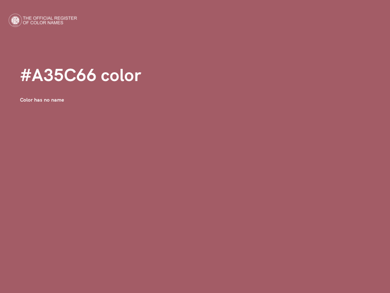 #A35C66 color image