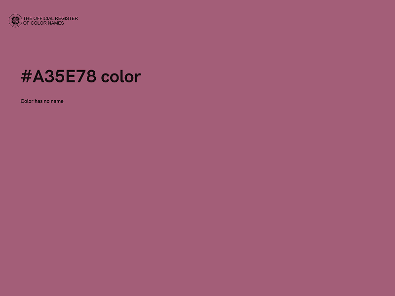 #A35E78 color image