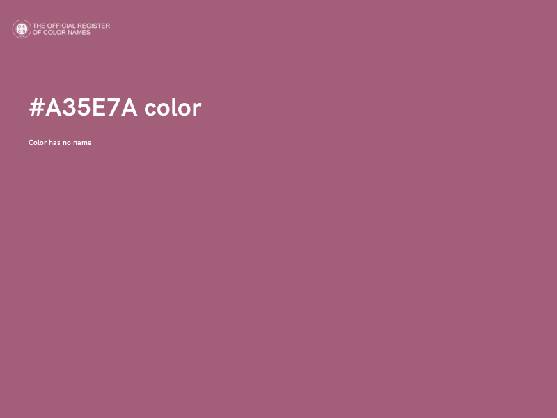 #A35E7A color image