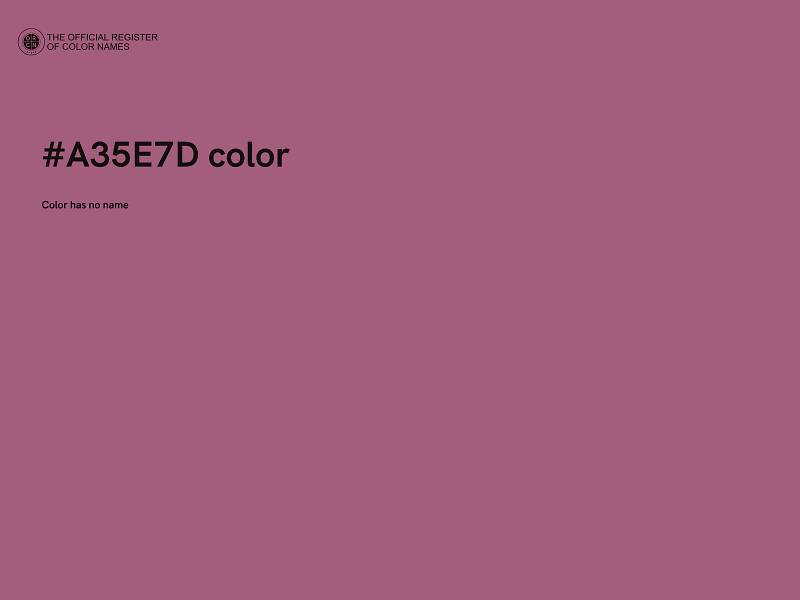 #A35E7D color image