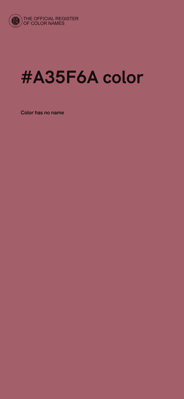#A35F6A color image