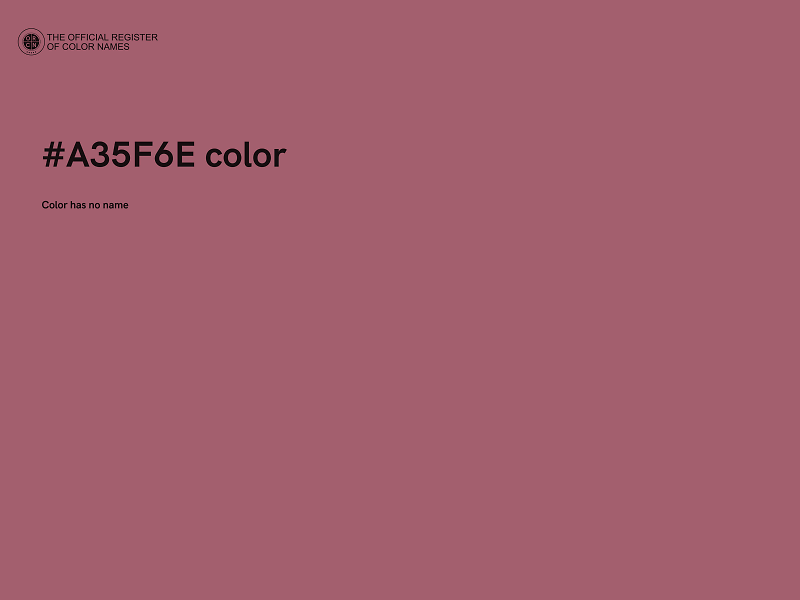 #A35F6E color image