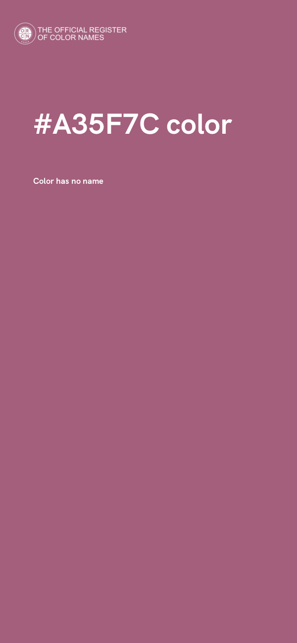 #A35F7C color image