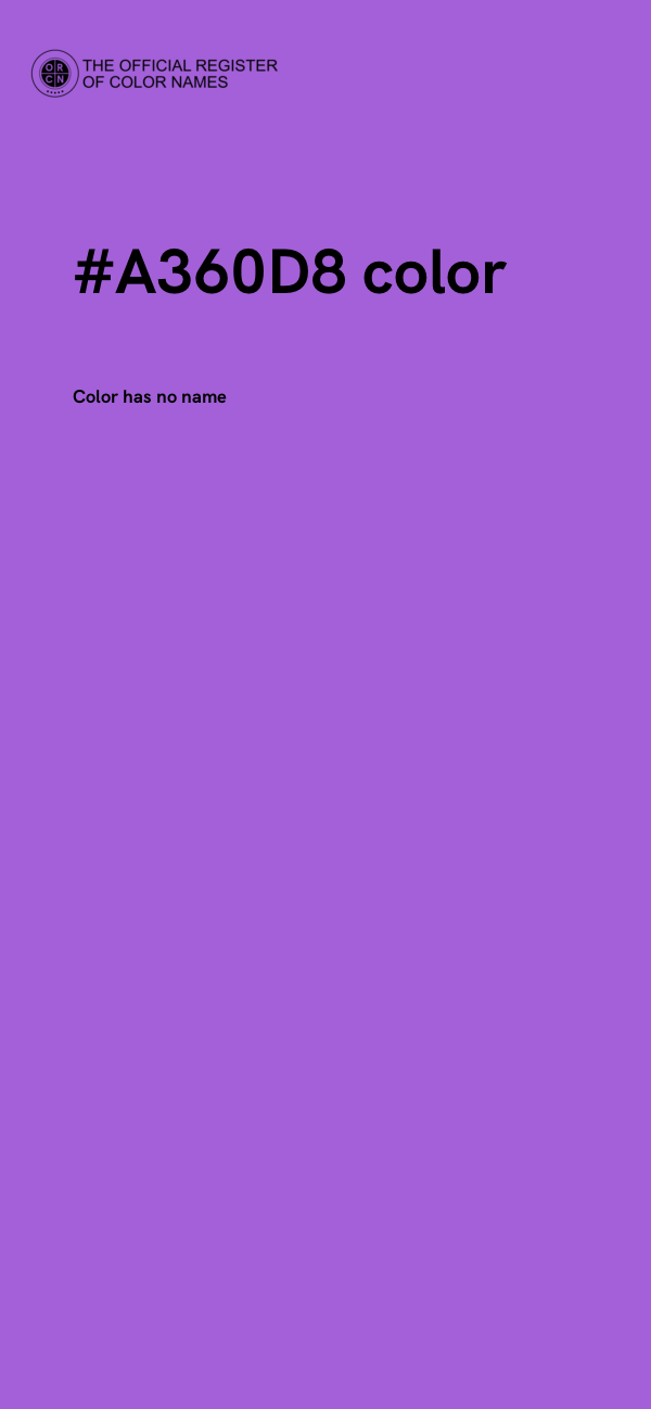 #A360D8 color image