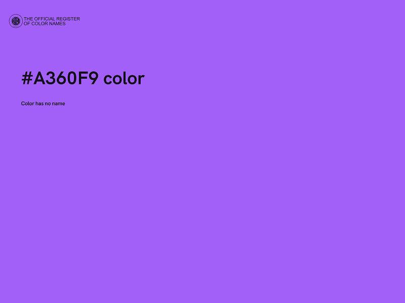#A360F9 color image