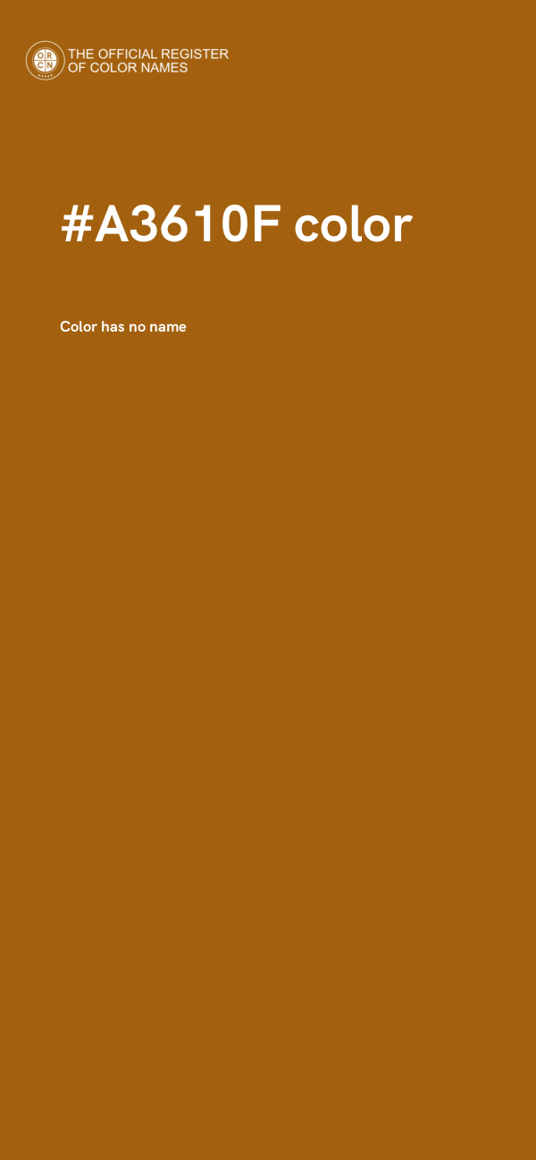 #A3610F color image