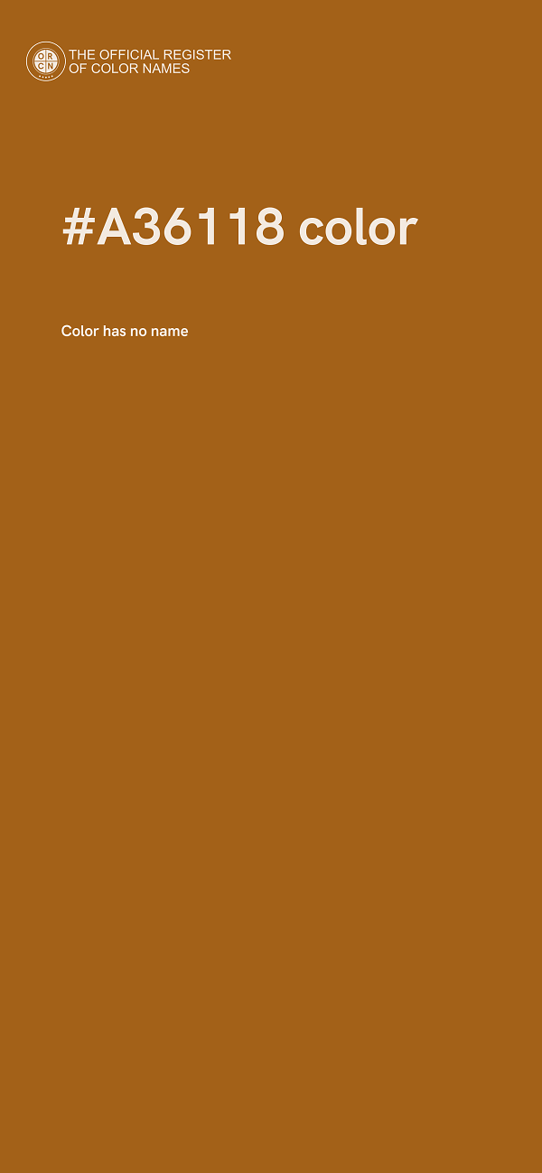 #A36118 color image