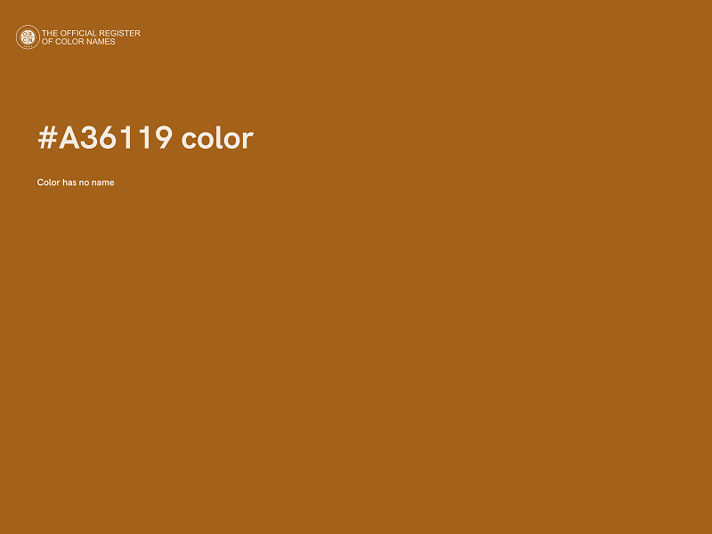 #A36119 color image