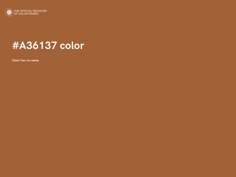 #A36137 color image