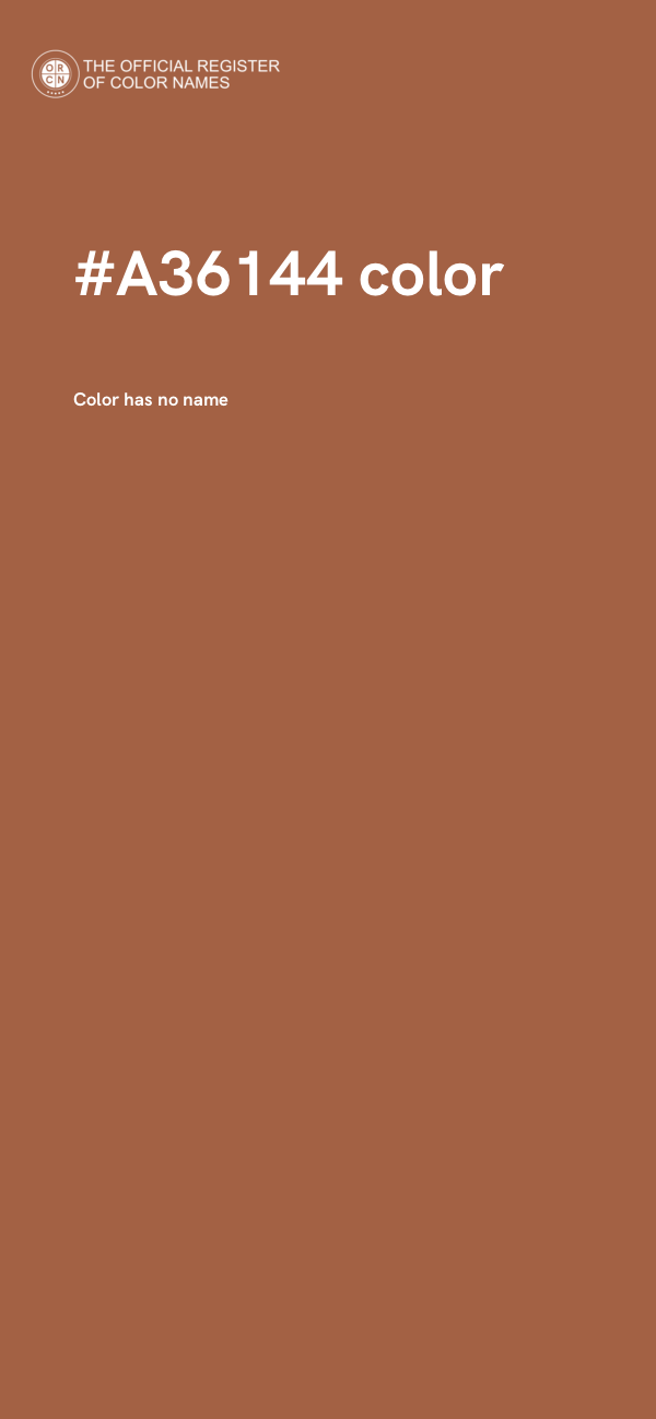 #A36144 color image