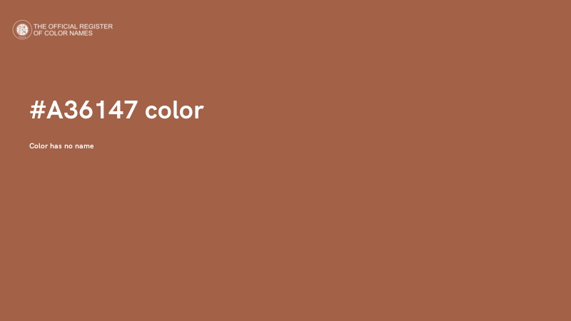 #A36147 color image