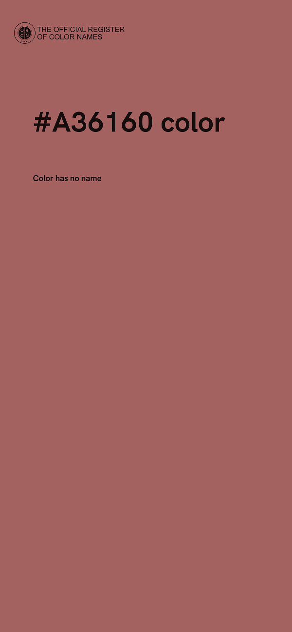 #A36160 color image