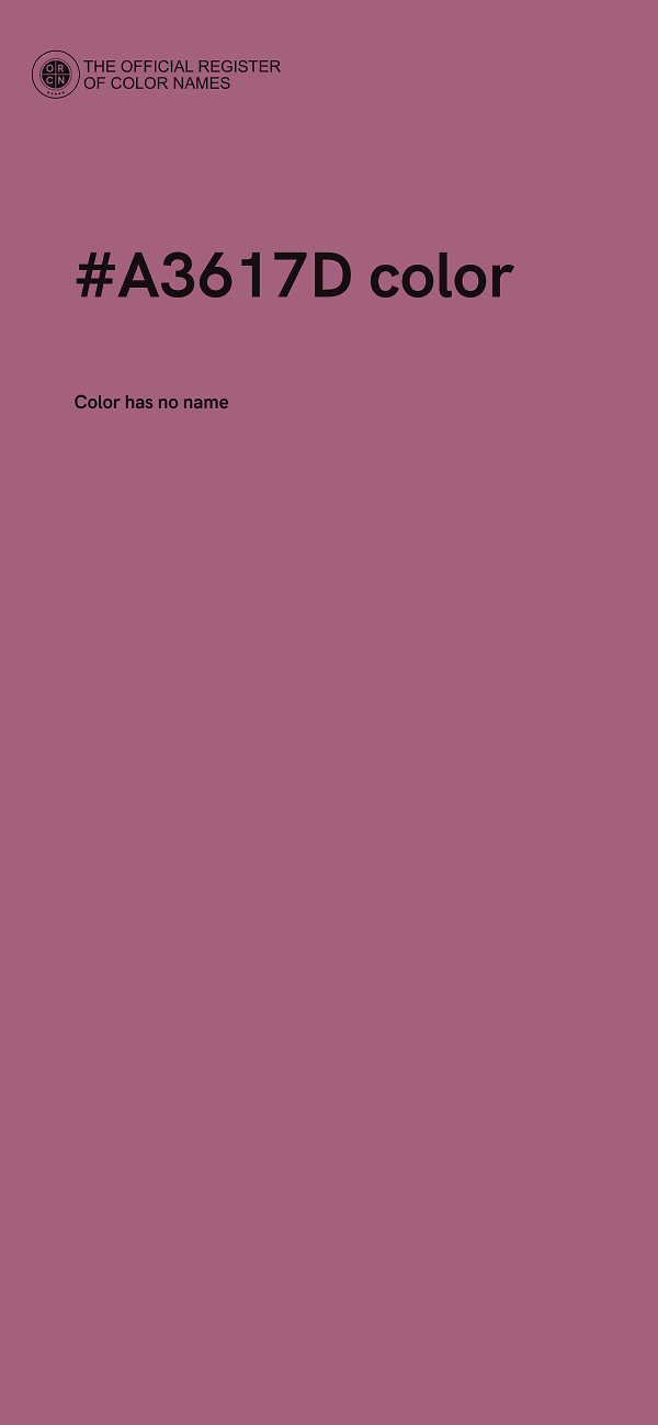 #A3617D color image