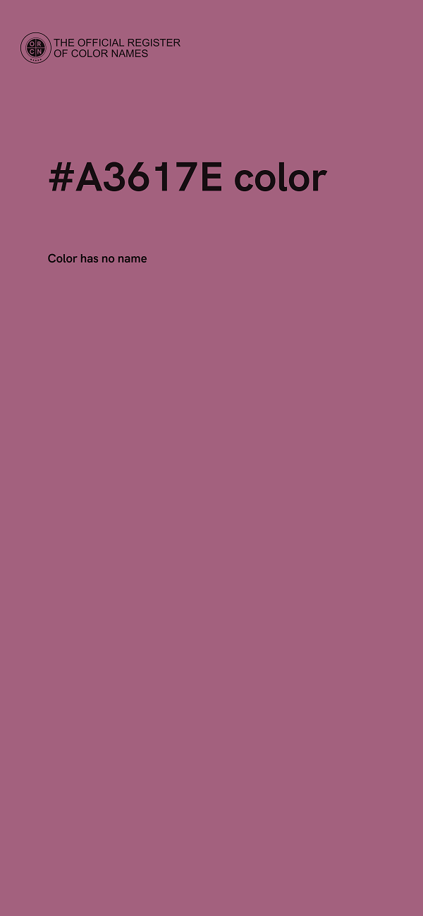 #A3617E color image