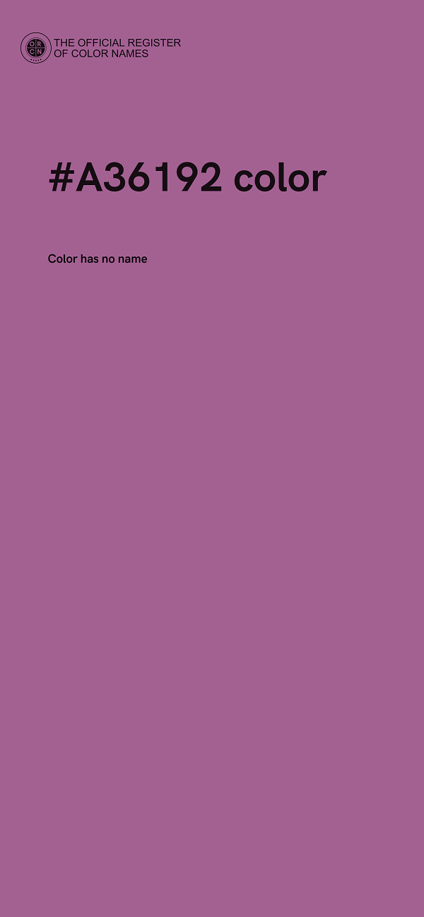 #A36192 color image