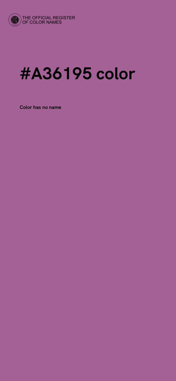 #A36195 color image