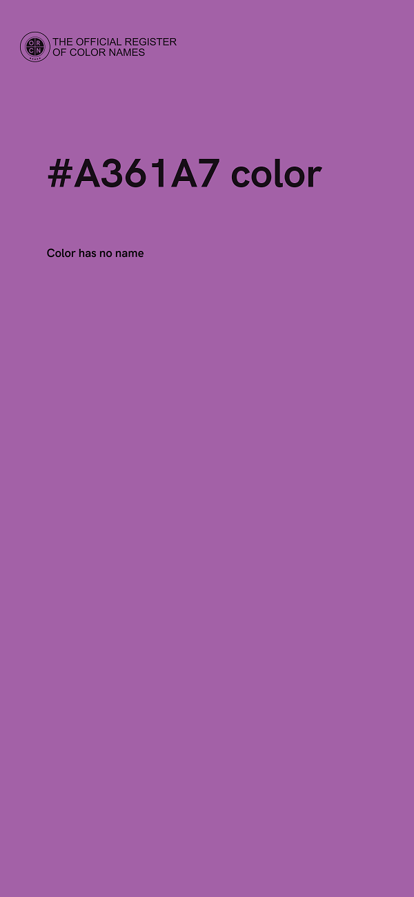 #A361A7 color image