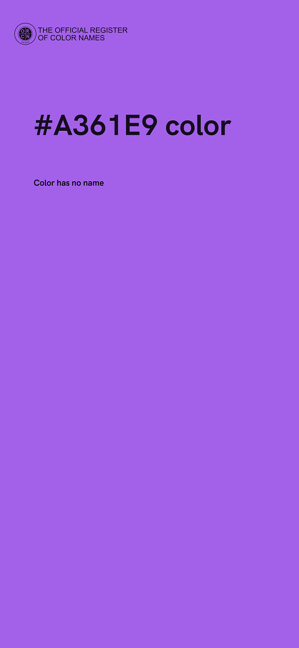 #A361E9 color image