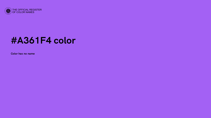#A361F4 color image