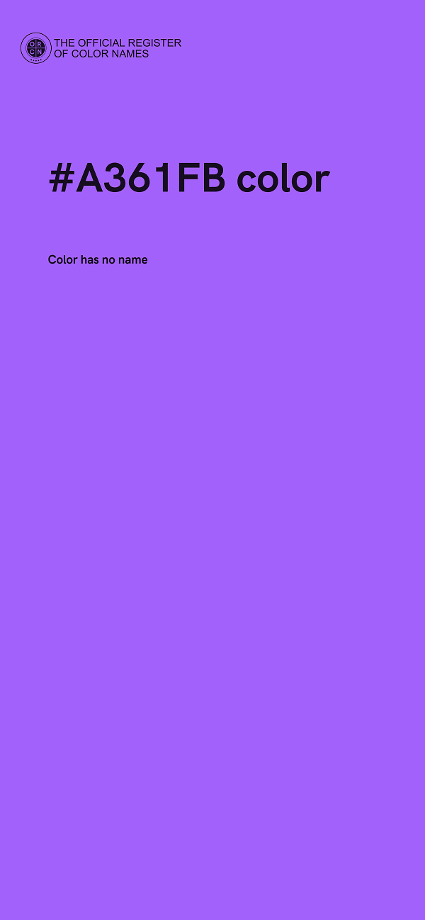 #A361FB color image
