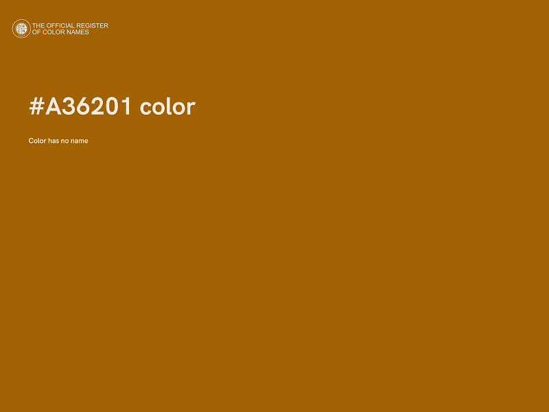 #A36201 color image