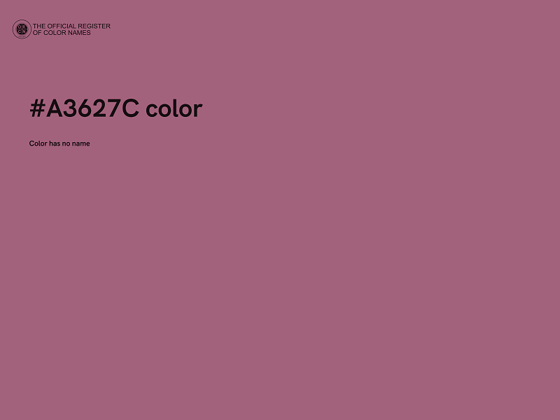 #A3627C color image